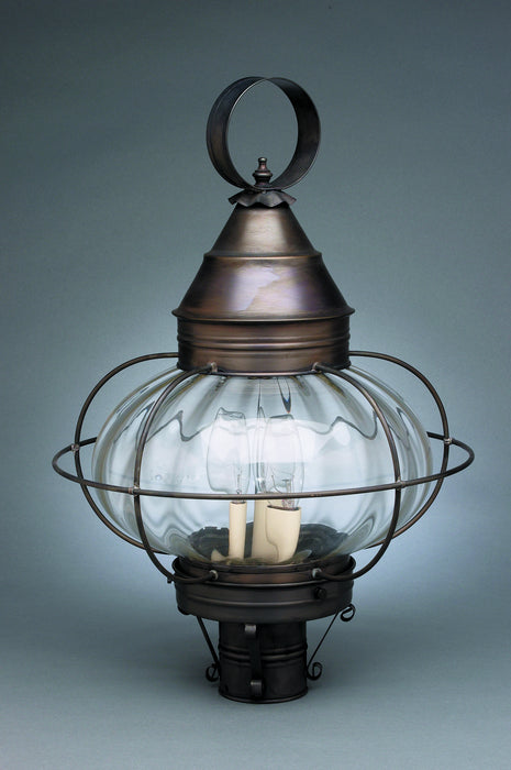 Northeast Lantern 2573-DB-LT3-OPT Three Light Post Mount, Dark Brass