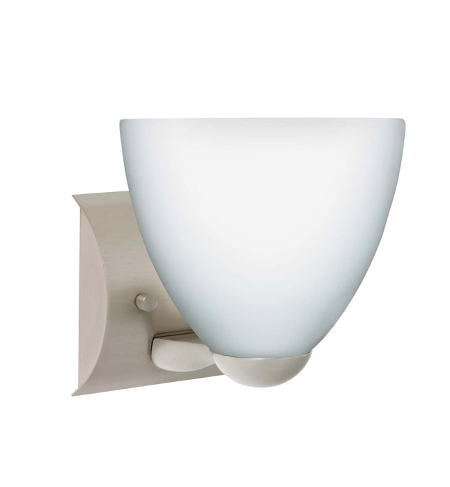 Besa 1WZ-757207-SN One Light Wall Sconce, Satin Nickel