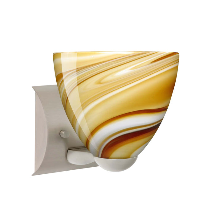 Besa 1WZ-7572HN-SN One Light Wall Sconce, Satin Nickel