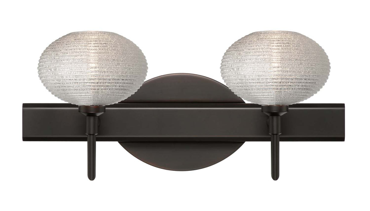 Besa 2SW-5612GL-BR Wall Sconce, Bronze