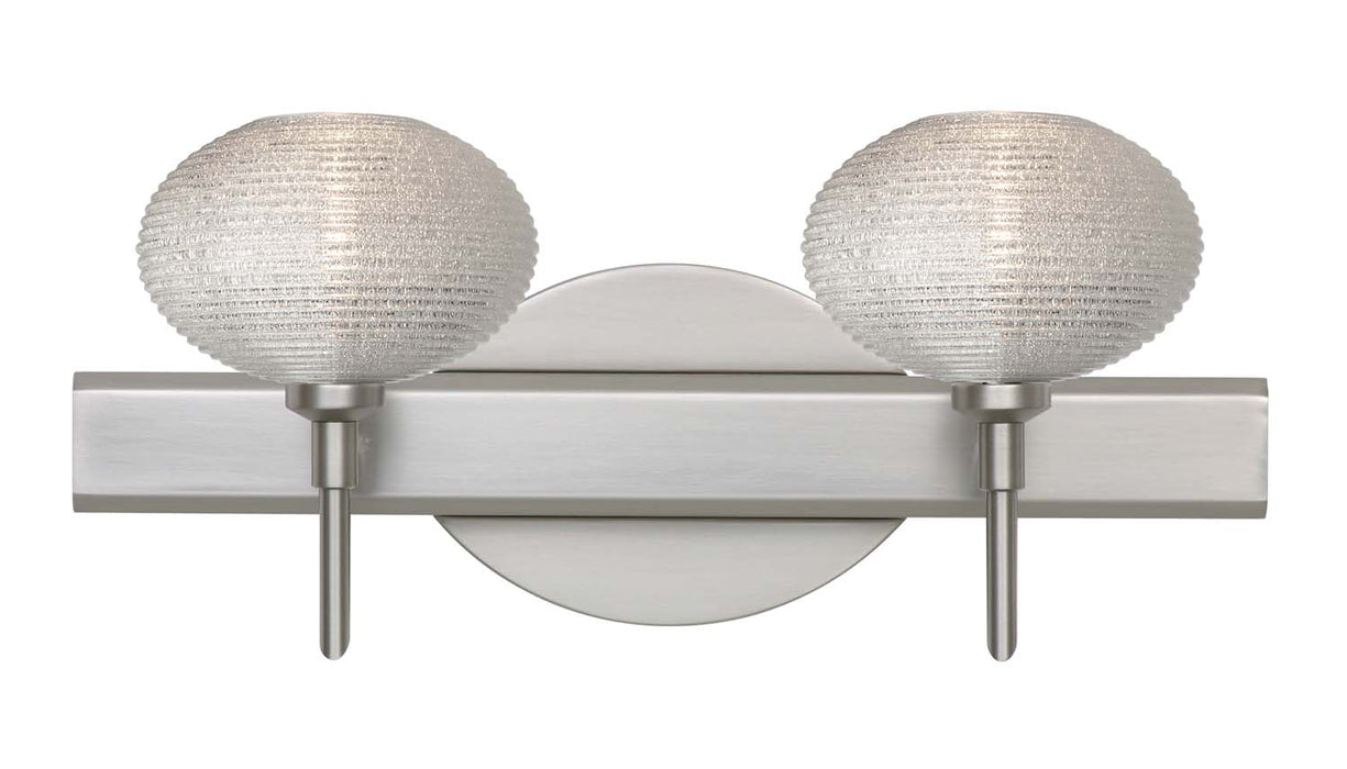 Besa 2SW-5612GL-SN Wall Sconce, Satin Nickel