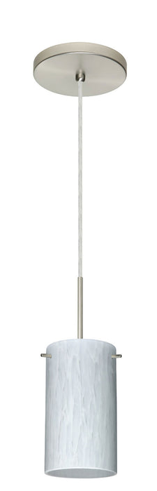 Besa 1BT-440419-SN One Light Pendant, Satin Nickel