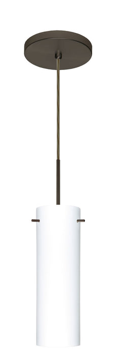 Besa 1BT-493007-BR One Light Pendant, Bronze
