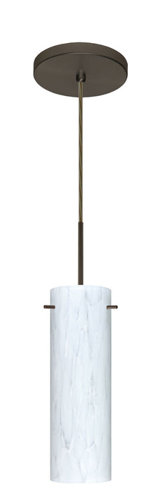 Besa 1BT-493019-BR One Light Pendant, Bronze