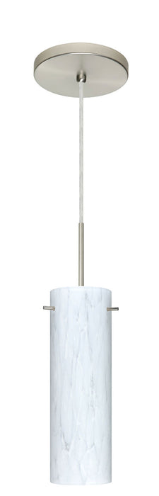 Besa 1BT-493019-SN One Light Pendant, Satin Nickel