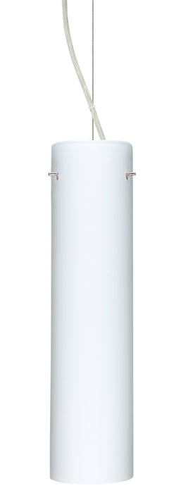 Besa 1KX-722407-SN One Light Pendant, Satin Nickel