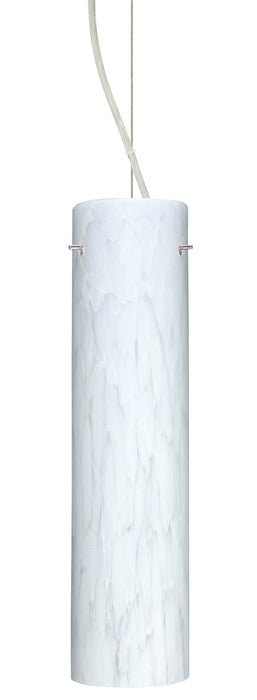Besa 1KX-722419-SN One Light Pendant, Satin Nickel