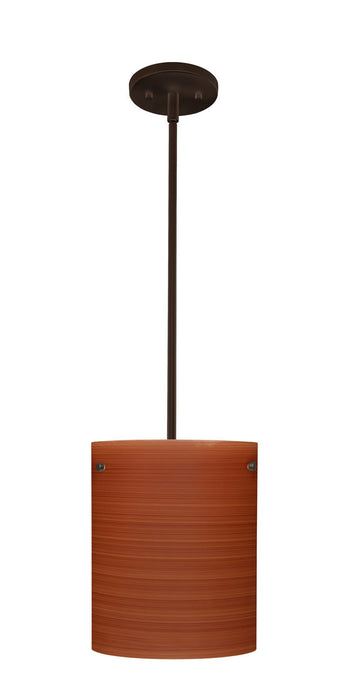 Besa 1TT-4006CH-BR One Light Pendant, Bronze
