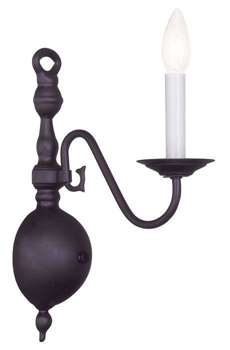 Livex Lighting 5001-07 One Light Wall Sconce, Bronze