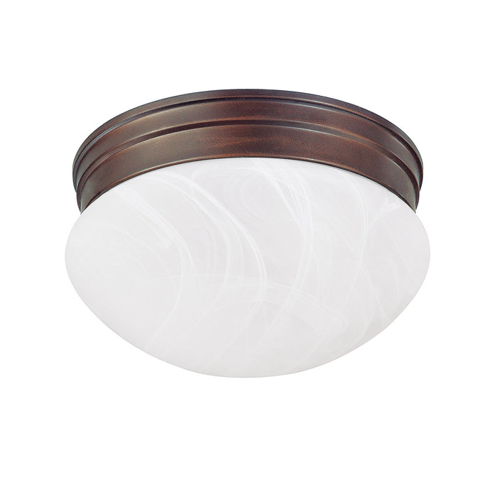 Capital Lighting 5676BB One Light Flush Mount, Burnished Bronze
