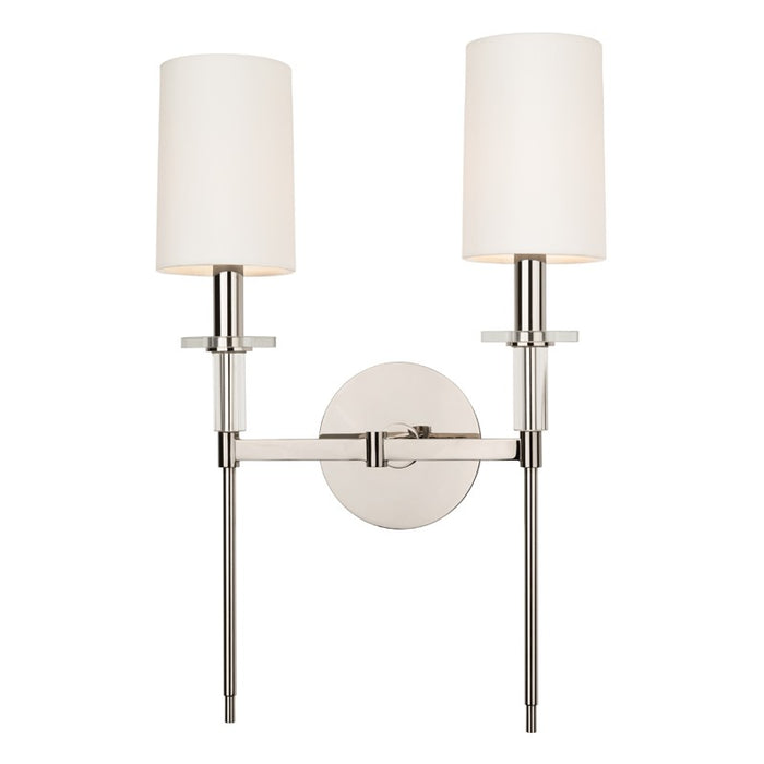 Hudson Valley 8512-PN Two Light Wall Sconce, Polished Nickel