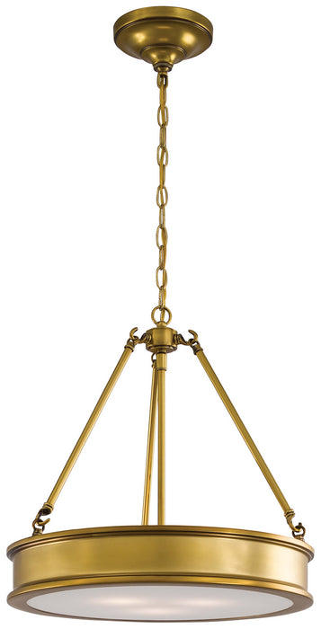 Minka-Lavery 4173-249 Three Light Pendant, Liberty Gold