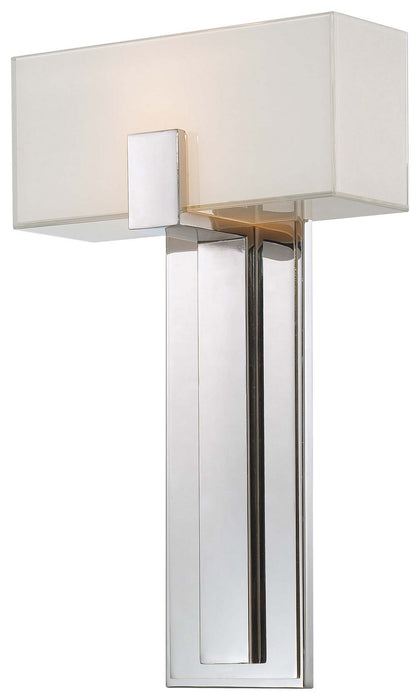 George Kovacs P1704-613 One Light Wall Sconce, Polished Nickel