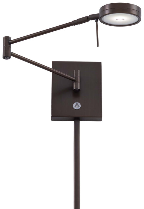 George Kovacs P4308-647 LED Swing Arm Wall Lamp, Copper Bronze Patina