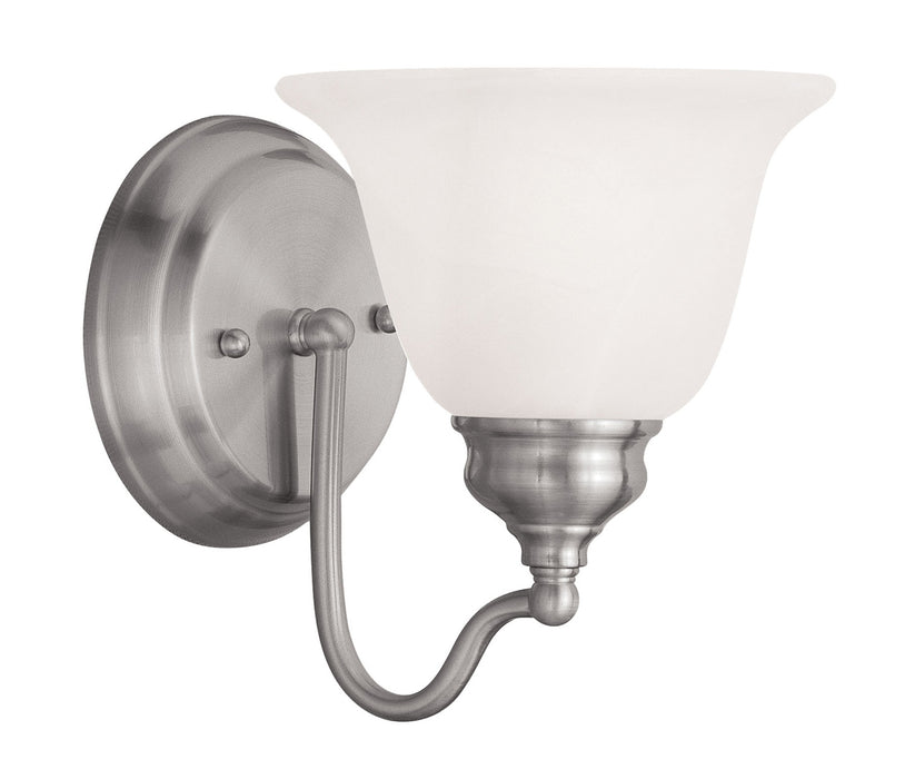 Livex Lighting 1351-91 One Light Bath Vanity, Brushed Nickel