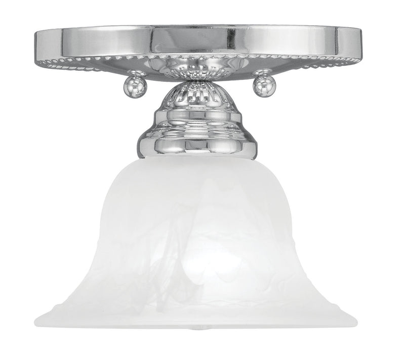 Livex Lighting 1530-05 One Light Ceiling Mount, Polished Chrome