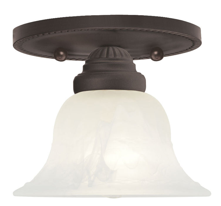 Livex Lighting 1530-07 One Light Ceiling Mount, Bronze
