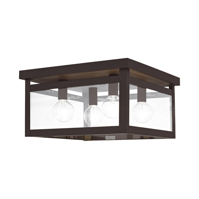 Livex Lighting 4032-07 Four Light Ceiling Mount, Bronze