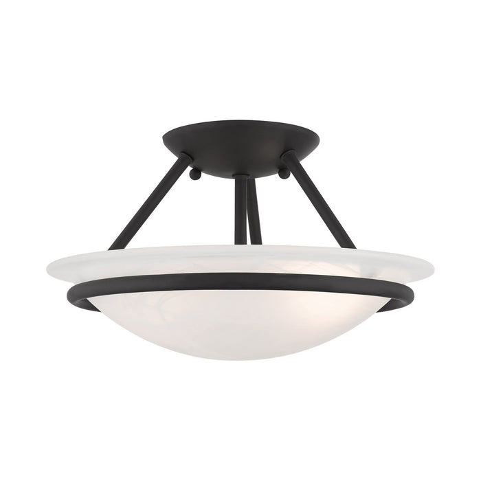 Livex Lighting 4823-04 Two Light Ceiling Mount, Black