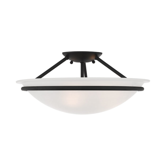 Livex Lighting 4824-04 Three Light Ceiling Mount, Black