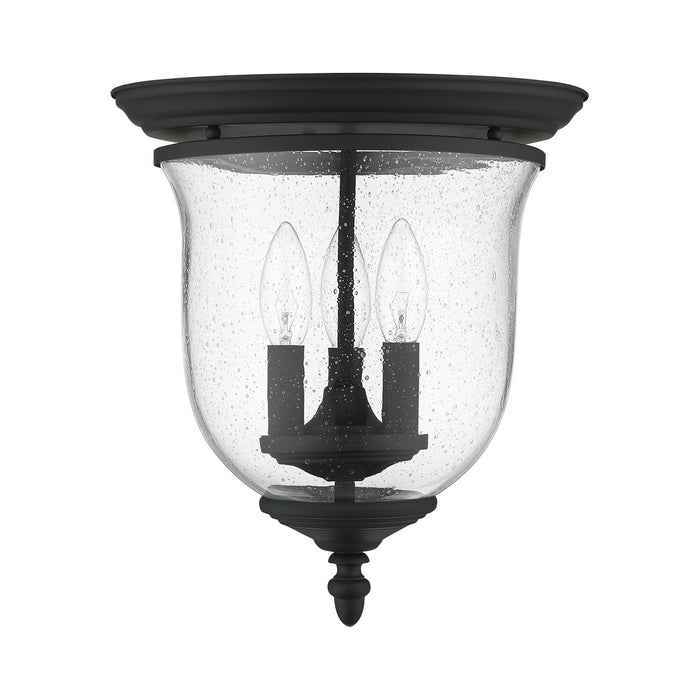 Livex Lighting 5024-04 Three Light Ceiling Mount, Black