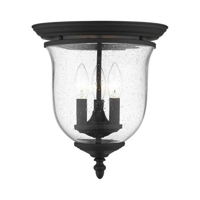 Livex Lighting 5024-04 Three Light Ceiling Mount, Black