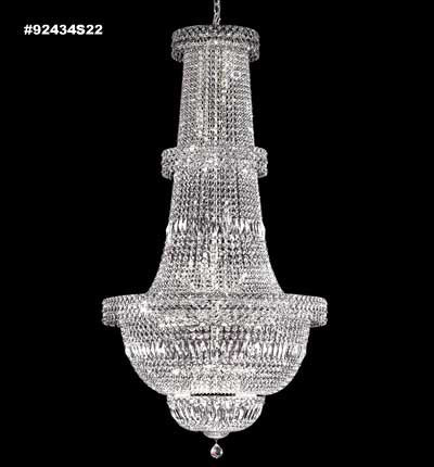 James R. Moder 92434S22 34 Light Chandelier, Silver