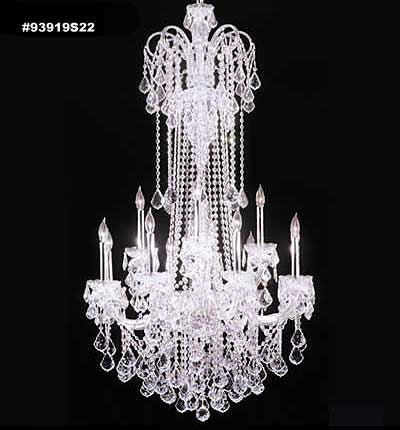 James R. Moder 93919S22 18 Light Chandelier, Silver