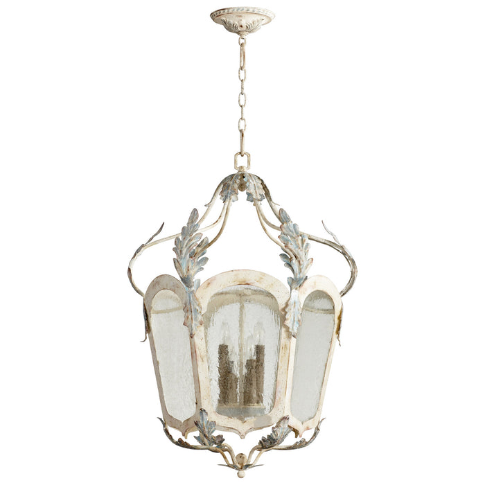 Cyan 05716 Six Light Pendant, Parisian Blue
