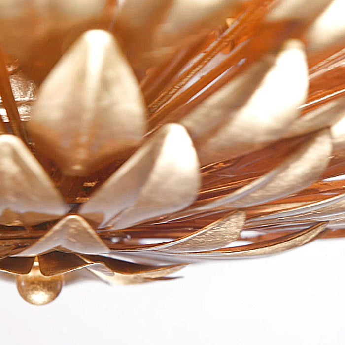 Crystorama 507-GA Six Light Flush Mount, Antique Gold