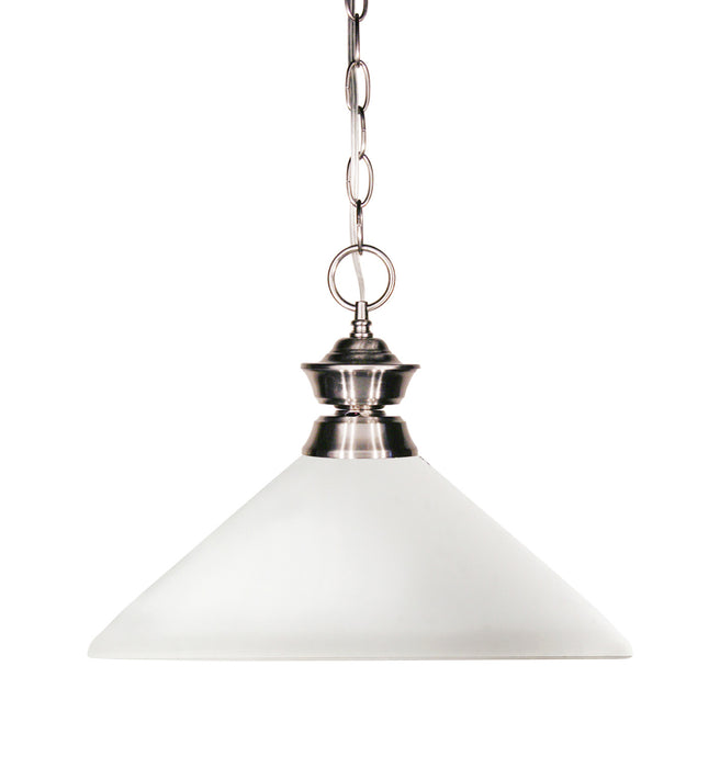 Z-Lite 100701BN-AMO14 One Light Pendant, Brushed Nickel