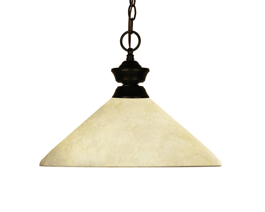 Z-Lite 100701BRZ-AGM14 One Light Pendant, Bronze