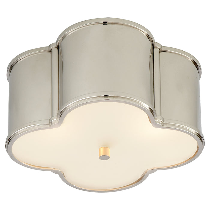 Visual Comfort Signature AH 4014PN-FG Two Light Flush Mount, Polished Nickel