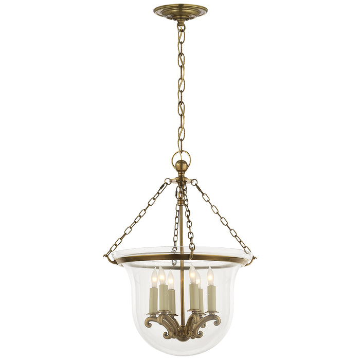 Visual Comfort Signature CHC 2117AB Six Light Lantern, Antique-Burnished Brass