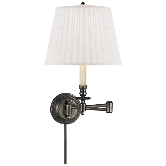 Visual Comfort Signature S 2010BZ-S One Light Swing Arm Wall Lamp, Bronze