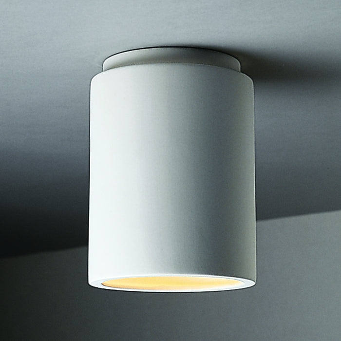 Justice Designs CER-6100-BIS Flush-Mount, Bisque