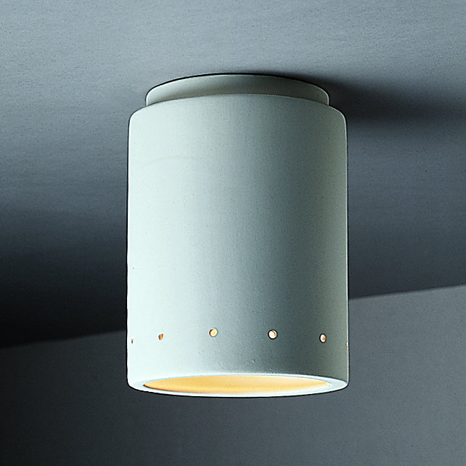 Justice Designs CER-6105-BIS Flush-Mount, Bisque