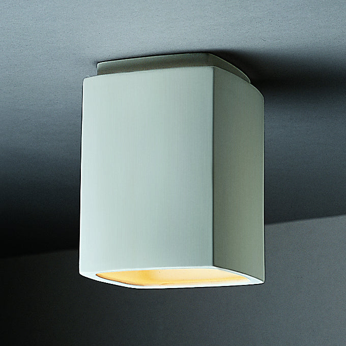 Justice Designs CER-6110-BIS Flush-Mount, Bisque