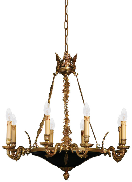 Metropolitan N850209 Eight Light Chandelier, Doré Gold