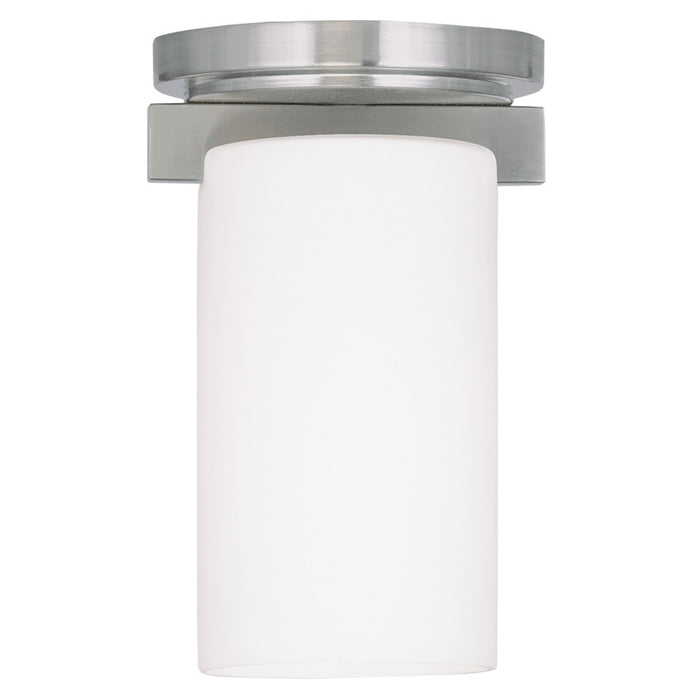 Livex Lighting 1320-91 One Light Ceiling Mount, Brushed Nickel