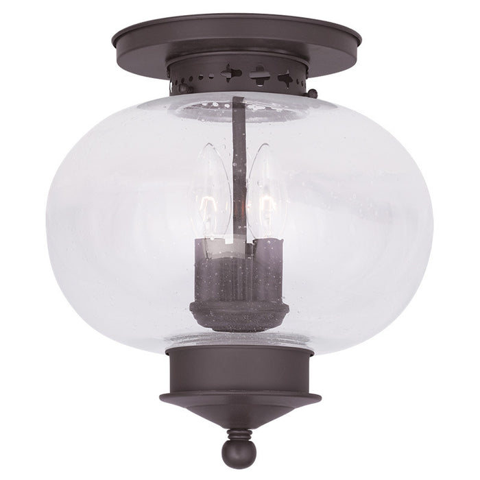 Livex Lighting 5037-07 Three Light Ceiling Mount, Bronze
