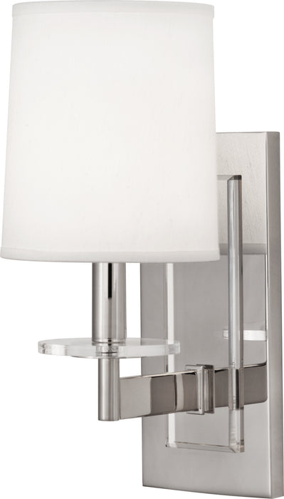 Robert Abbey S3381 One Light Wall Sconce, Polished Nickel w/Lucite