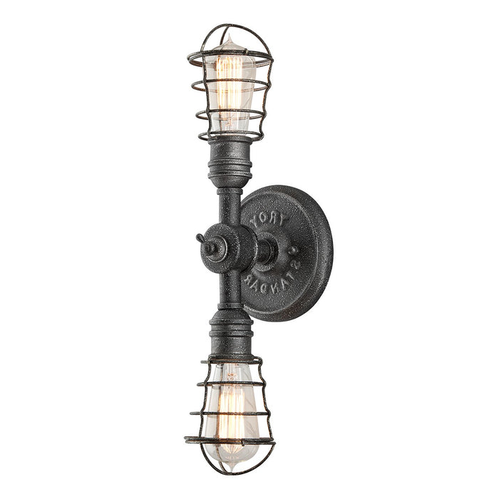 Troy Lighting B3812-APW Two Light Wall Sconce, Aged Pewter