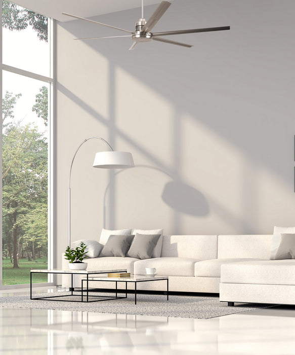 Craftmade MND72BNK6 72"Ceiling Fan, Brushed Polished Nickel