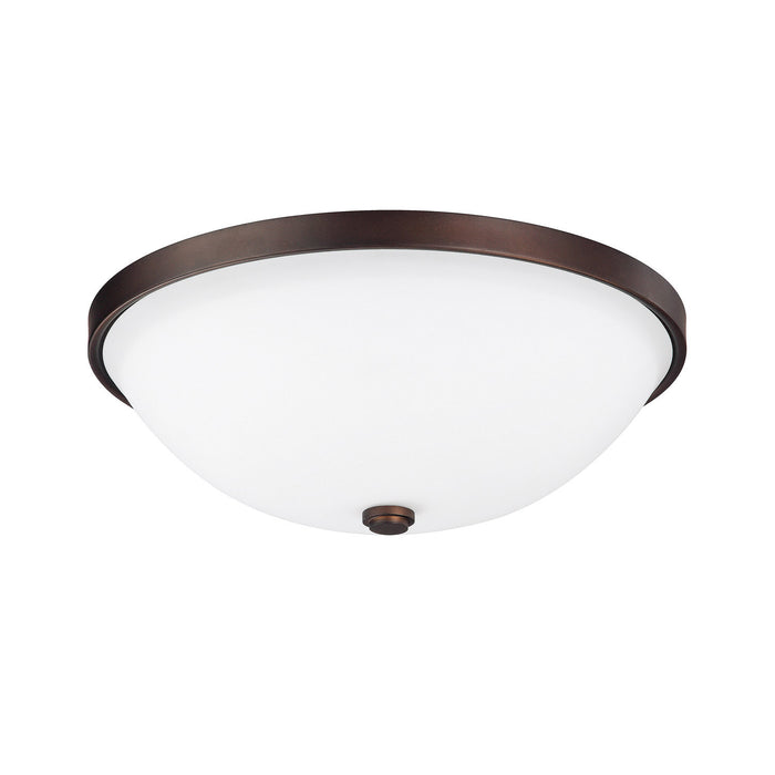 Capital Lighting 2323BB-SW Two Light Flush Mount, Burnished Bronze