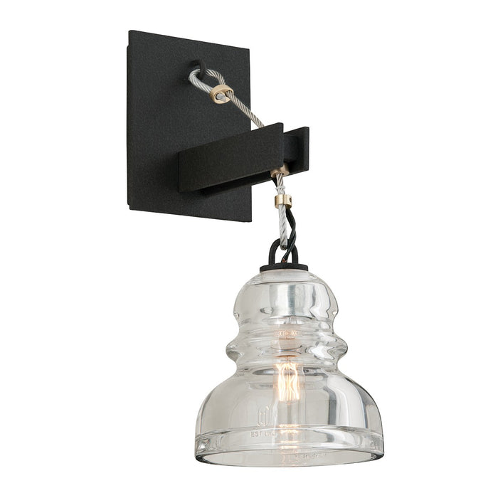 Troy Lighting B3971-TRN One Light Wall Sconce, Textured Iron