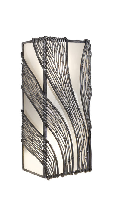 Varaluz 240W02SL Two Light Wall Sconce, Steel