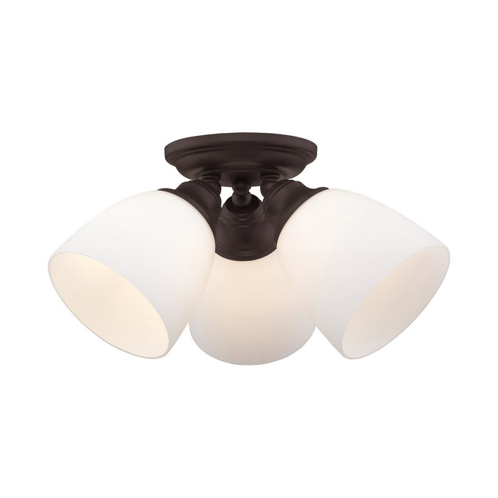 Livex Lighting 13664-07 Three Light Ceiling Mount, Bronze