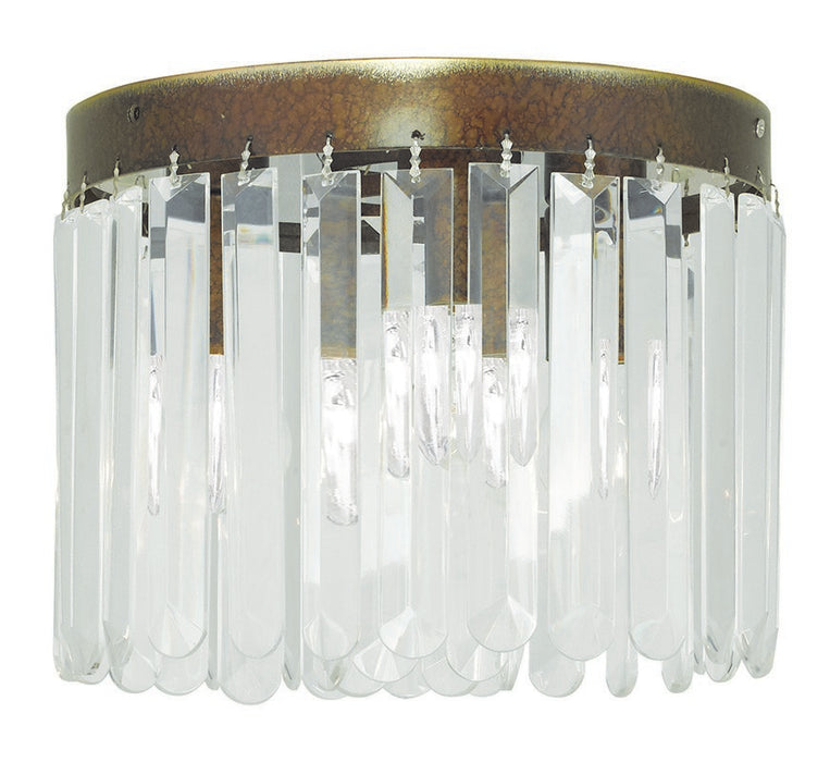 Livex Lighting 50552-64 Three Light Ceiling Mount, Hand Applied Palacial Bronze