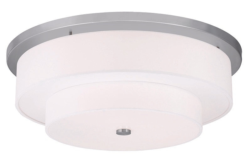 Livex Lighting 50867-91 Five Light Ceiling Mount, Brushed Nickel